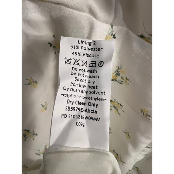 House of CB Alicia White Floral Midi Sundress Size S Small - Picture 9 of 10